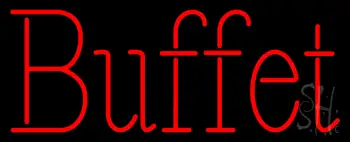 Red Buffet Neon Sign