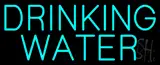 Blue Drinking Water Neon Sign