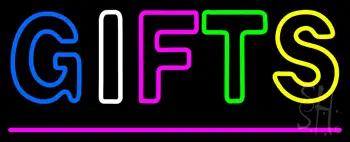 Gifts Pink Line Neon Sign