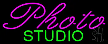Purple Photo Green Studio Neon Sign