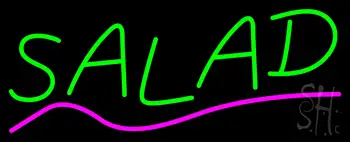 Green Salad with Pink Line Neon Sign