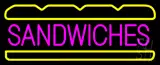Pink Sandwiches Logo Neon Sign