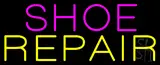 Purple Shoe Yellow Repair Neon Sign