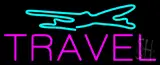 Purple Travel Turquoise Logo Neon Sign
