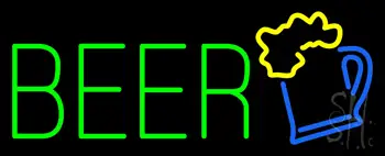 Green Beer Logo Neon Sign
