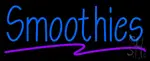 Blue Smoothies Purple Curve Neon Sign