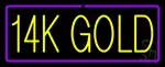 14k Gold Neon Sign