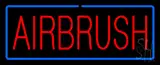 Red Airbrush with Blue Border LED Neon Sign