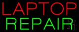 Red Laptop Repair Neon Sign