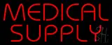 Red Medical Supply Neon Sign