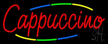 Deco Style Red Cappuccino Neon Sign