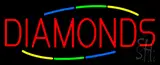 Multicolored Deco Style Diamonds Neon Sign