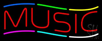 Red Music Neon Sign