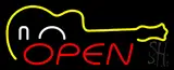Music Open Neon Sign