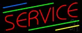 Red Service Neon Sign