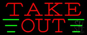 Take Out Neon Sign