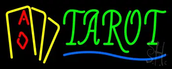 Tarot with Cards Neon Sign