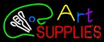 Art Supplies with Logo Neon Sign