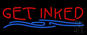 Red Get Inked LED Neon Sign
