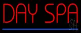 Red Day Spa Blue Line LED Neon Sign