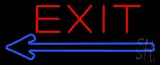 Red Exit Neon Sign
