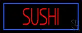 Sushi with Blue Border LED Neon Sign