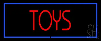 Red Toys Blue Border LED Neon Sign