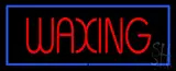 Red Waxing Blue Border LED Neon Sign