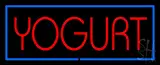 Red Yogurt with Blue Border LED Neon Sign