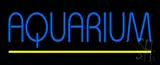 Blue Aquarium Yellow Line LED Neon Sign