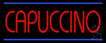 Red Cappuccino Blue Lines LED Neon Sign
