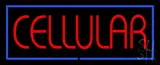 Red Cellular with Blue Border LED Neon Sign