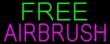 Green Free Pink Airbrush LED Neon Sign