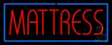 Red Mattress with Blue Border Neon Sign