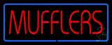 Red Mufflers Blue Line Neon Sign