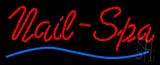 Red Nails-Spa Blue Waves Neon Sign