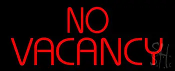 Red No Vacancy LED Neon Sign