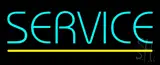 Blue Service Yellow Line LED Neon Sign