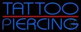 Blue Tattoo Piercing Red Line LED Neon Sign