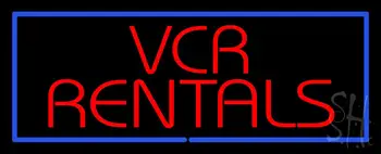VCR Rentals LED Neon Sign