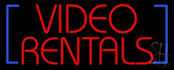 Video Rentals LED Neon Sign
