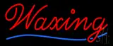 Cursive Red Waxing Neon Sign