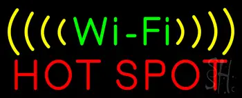 Wi-Fi Red Hot Spot Neon Sign