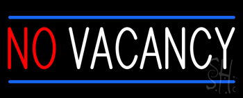 No Vacancy Animated LED Neon Sign