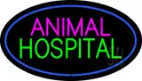 Animal Hospital Blue Oval LED Neon Sign