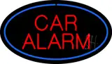 Car Alarm Oval Blue LED Neon Sign