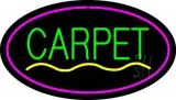 Carpet Oval Purple LED Neon Sign