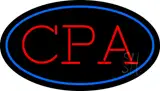 CPA Oval Blue LED Neon Sign
