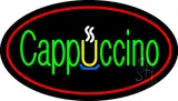 Cappuccino Oval Red LED Neon Sign