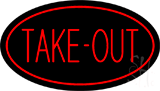 Red Take-Out Animated LED Neon Sign